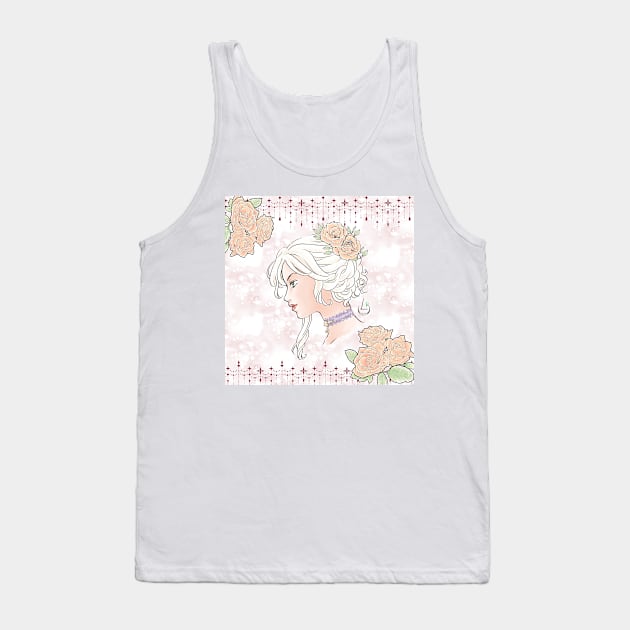 Lady Bara (Rose) Tank Top by AudreyWagnerArt